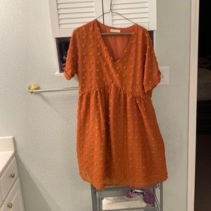 Paprika shirt flowy block dress